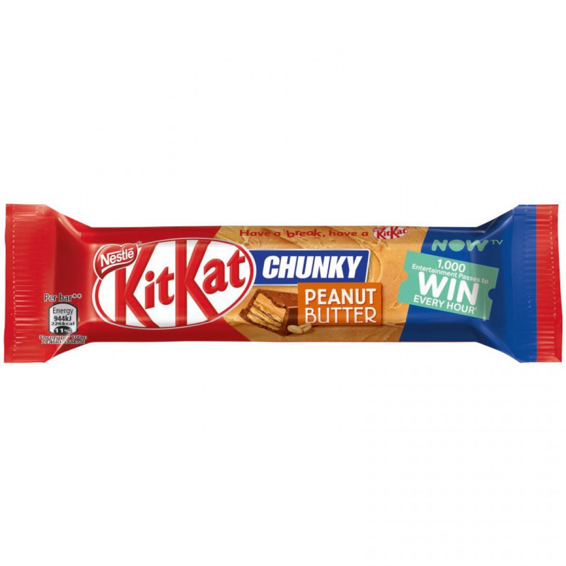 Kit Kat Chunky Peanut Butter 24 x 42g Candy Ireland's